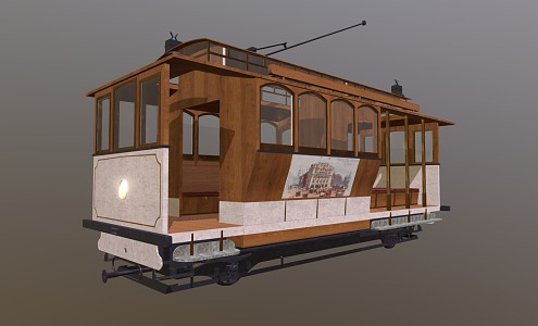 Modern Tram 3d model