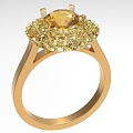 High-grade ring love 1064 3d model