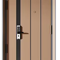 Modern security door password door 3d model