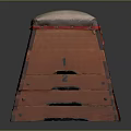 Sports Training Equipment Wooden Plyometric Box With Padded Top Red Straps And Numbered Side Markings