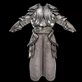 Ancient Metallic Armor With Layered Plates And Ornate Belt Accents