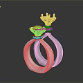 Stylish Silver Rings With Red Orange Gemstones Exquisite Design And Reflective Surface