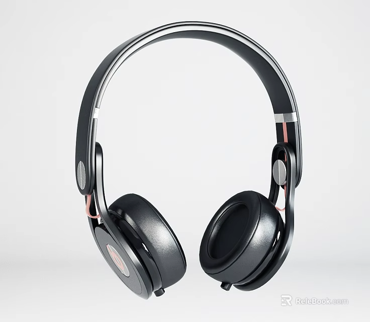 High Quality Over Ear Headphones With Black Design And Premium Audio Experience 3d model 