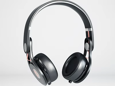 High Quality Over Ear Headphones With Black Design And Premium Audio Experience 3d model