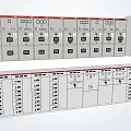 Industrial Electrical Control Panels With Circuit Breakers Indicator Lights And Technical Diagrams