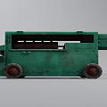 Green Industrial Mobile Equipment With Heavy Duty Wheels And Metal Platform