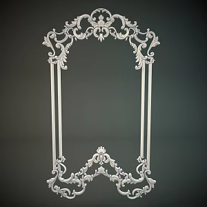 European-style line corner line 3d model