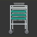 Modern Medical Supplies Medical Tray Trolley Medical Appliance 3d model