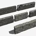 modern gabion landscape gabion retaining wall iron net block gabion wall block stone retaining wall gabion landscape wall gabion retaining wall 3d model