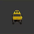 Yellow Heavy Duty Multi Wheel Utility Vehicle with Mechanical Arm for Construction Work