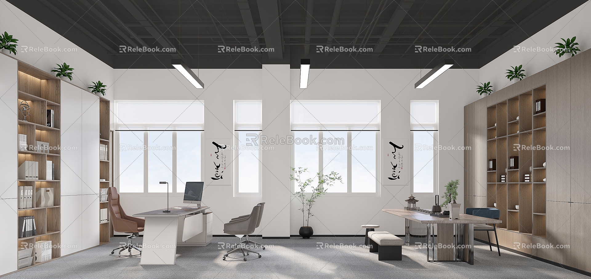 Chairman's Office Bantai Tea Table 3d model