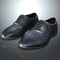 Classic Formal Black Leather Lace Up Shoes With Shiny Upper And Sleek Design
