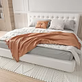 Double bed 3d model