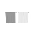 Modern White and Black Radiators with Sleek Vertical Design for Home Heating