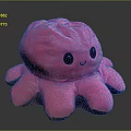 Soft Pink Octopus Plush Toy With Cute Smiling Face And Tentacles