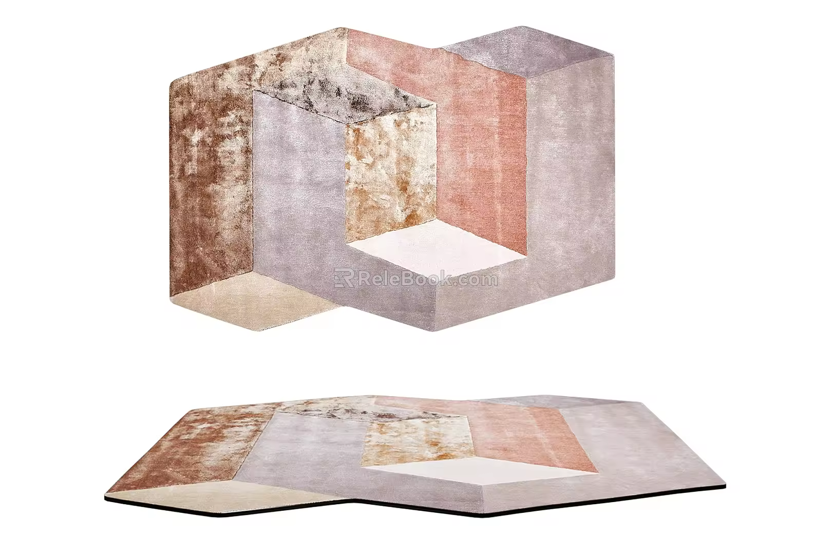 Nordic Style Carpet Simple Carpet 3d model