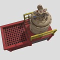 Industrial LOFT Chemical Gas Tank Chemical Storage Tank 3d model