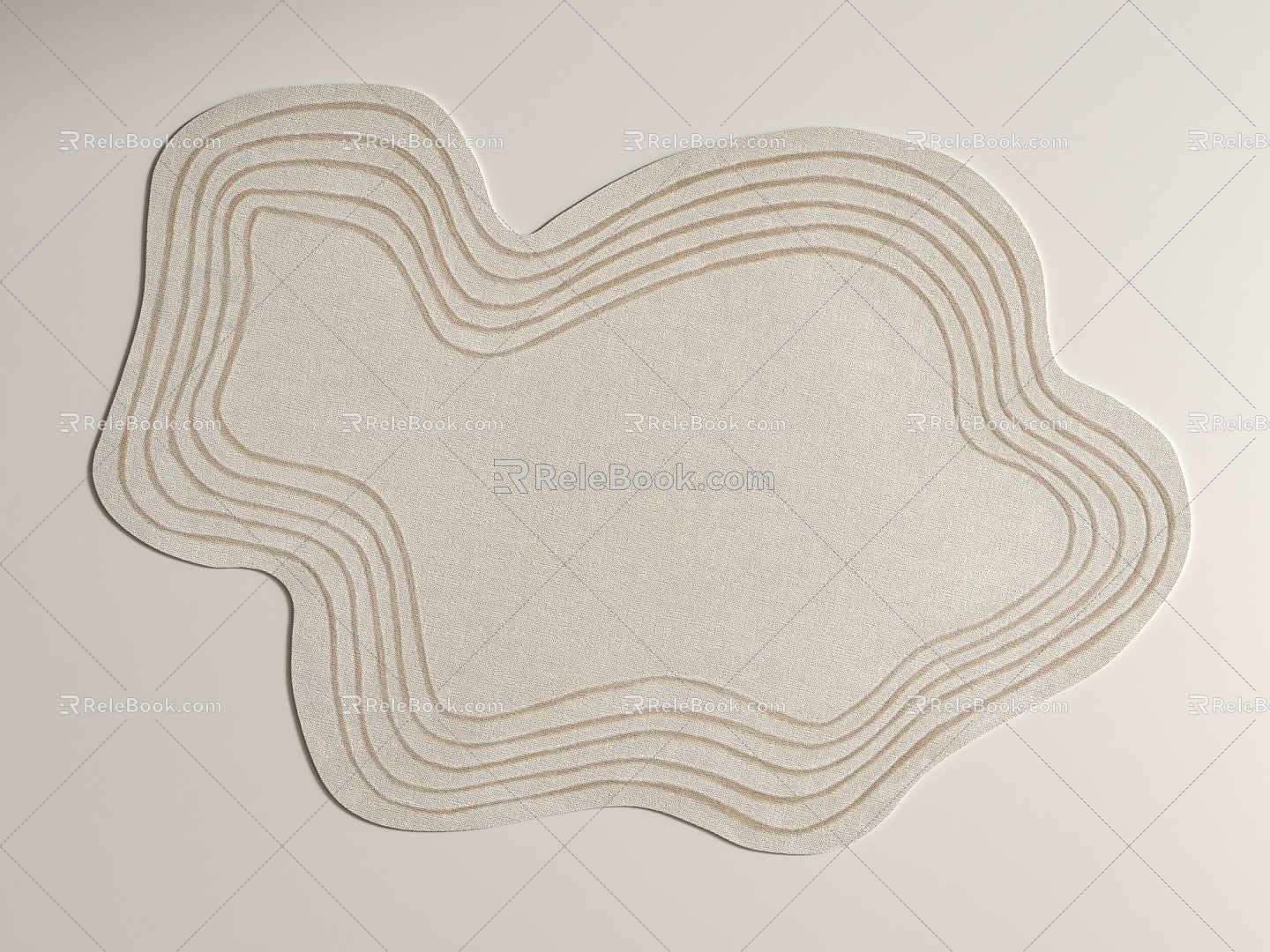 Modern Carpet Fabric 3d model