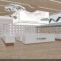 Inner Mongolia Cultural Exhibition With Map Wall Bronze Vessels Saddle And White Horse Sculpture
