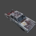 The wrecked rampage car 3d model