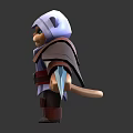 Feline Game and Movie Character in Assassin Style Hooded Armor With Dual Swords
