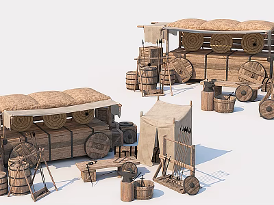 Chinese shooting props 3d model Chinese shooting props 3d model