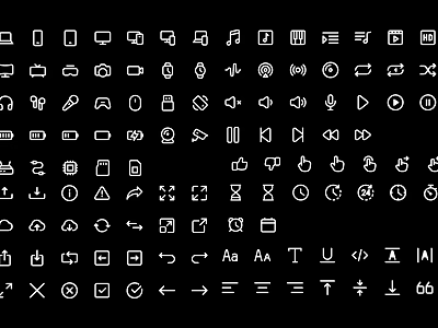 Various Symbol And Icon Hanging Decorations With Simple Black White Design 3d model