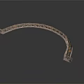 Arched Metal Architectural Structure With Grid Framework Design For Building Support