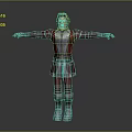 Game Movie Character Featuring Blonde Hair Red White Outfit Green Trim White Gloves And Boots