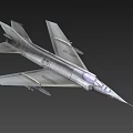 Sleek Military Fighter Jet With Streamlined Body Missile Attachments And Dark Camouflage