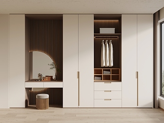 Modern minimalist wardrobe 3d model