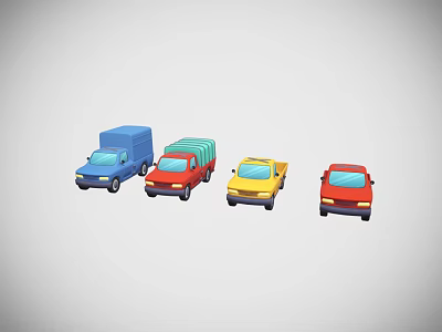 Modern Wagon Small Wagon 3d model Modern Wagon Small Wagon 3d model