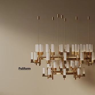 Modern chandelier 3d model