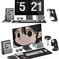 Modern Apple Desktop Computer 3d model