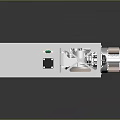 Industrial Mechanical Equipment With Gray Casing Metal Frame Ventilation Grilles And Pipes