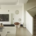 Modern Living Dining Room Interior Design With Sofa Coffee Table Green Wall And Chandelier