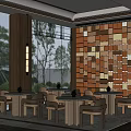 Sales Office Negotiation Area Reception Rest Area 3d model