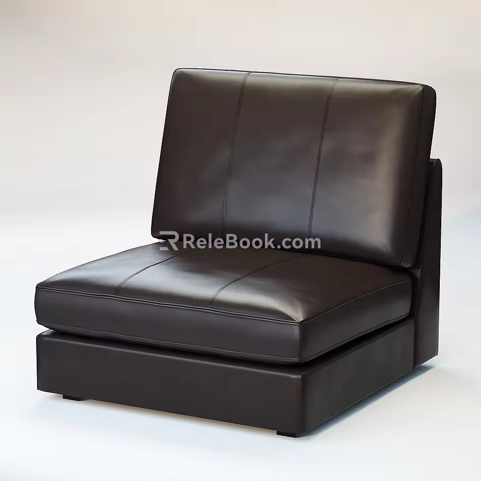 Single sofa 3d model