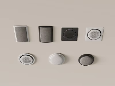 ceiling sound ceiling sound speaker horn 3d model