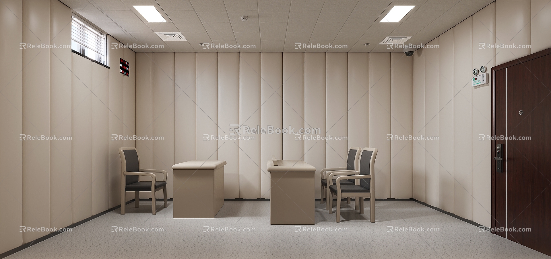 Conversation Room Conversation Room Interrogation Room 3d model