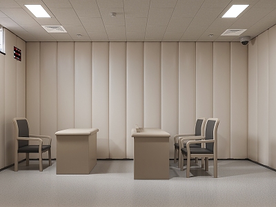 Conversation Room Conversation Room Interrogation Room 3d model