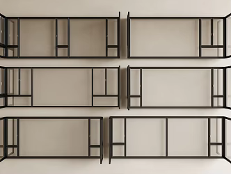 Modern floor-to-ceiling window sliding window casement window bay window balcony window system window frame broken bridge aluminum window 3d model