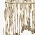 Bohemian Macramé Wall Hangings With Knitted Texture Wooden Balls And Tassels