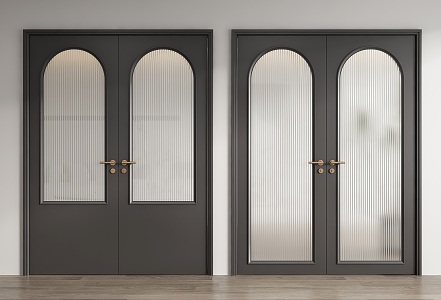 French double door 3d model