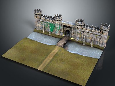 Monuments Sites Ruins Castle Fortress Ancient Castle Ancient Ruins Realistic model