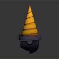 High Quality Durable Golden Spiral Conical Hardware Tool With Stable Base