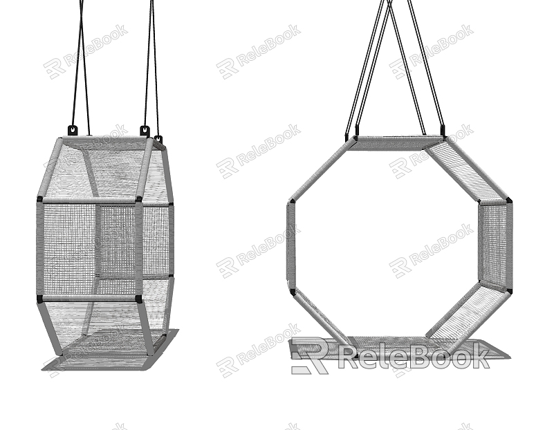 Modern Swing Chair Outdoor Rattan Swing Rocking Chair model