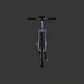 Stylish Orange and Red Bicycle with Black Handlebars and Silver Spoke Wheels
