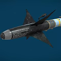 Sidewinder AIM9 Air to Air Missile With Heat Seeking Guidance System