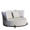 Modern Single Sofa Round Sofa 3d model